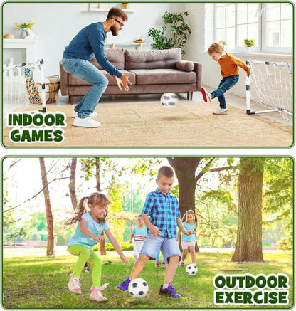 Dreamon 2er Set Kinder Fußballtore mit Fußball und Pumpe