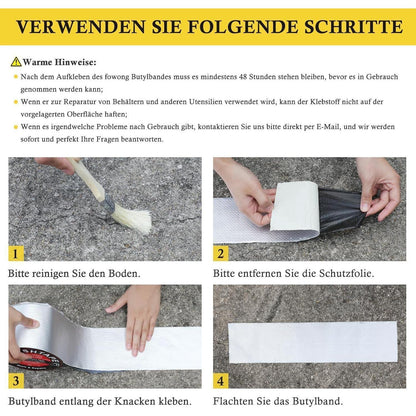 Wasserdichtes Aluminium Klebeband 10cm x 5m Selbstklebend
