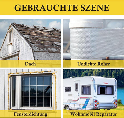 Wasserdichtes Aluminum Klebeband 10cm x 5m Butyl Dichtungsband Alufolie