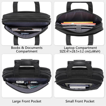 Große Laptoptasche 17,3 Zoll Schwarz wasserdicht - Business