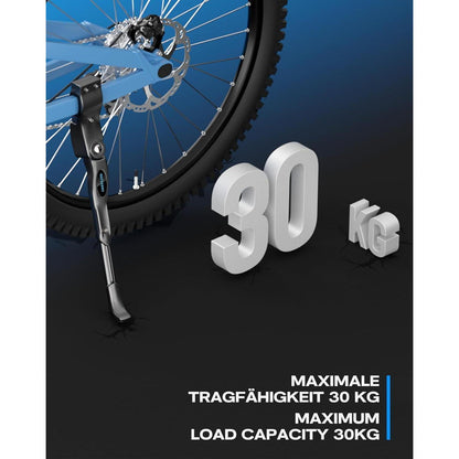 Fahrradständer Aluminium höhenverstellbar 24-28 Zoll blauschwarz