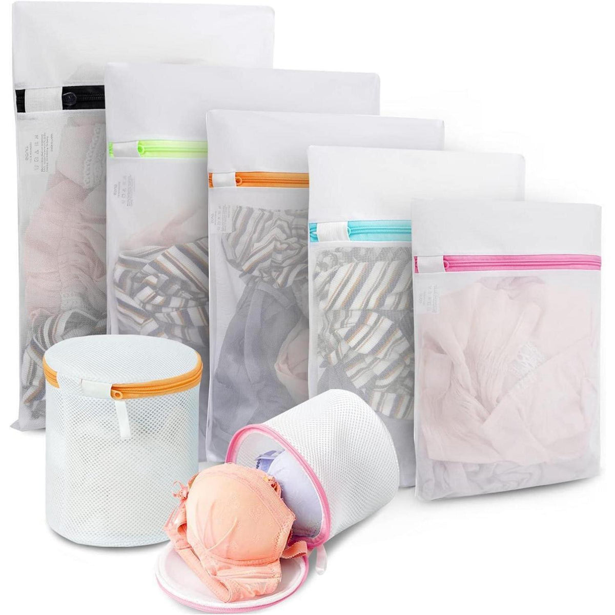 Wäschenetze 7er-Set – Wäschesäcke für BHs, Unterwäsche & mehr