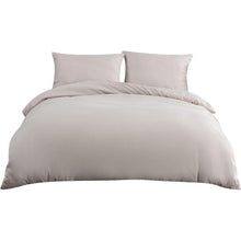 Bettwäsche 135x200 cm Mikrofaser 110 g/m² Beige mit