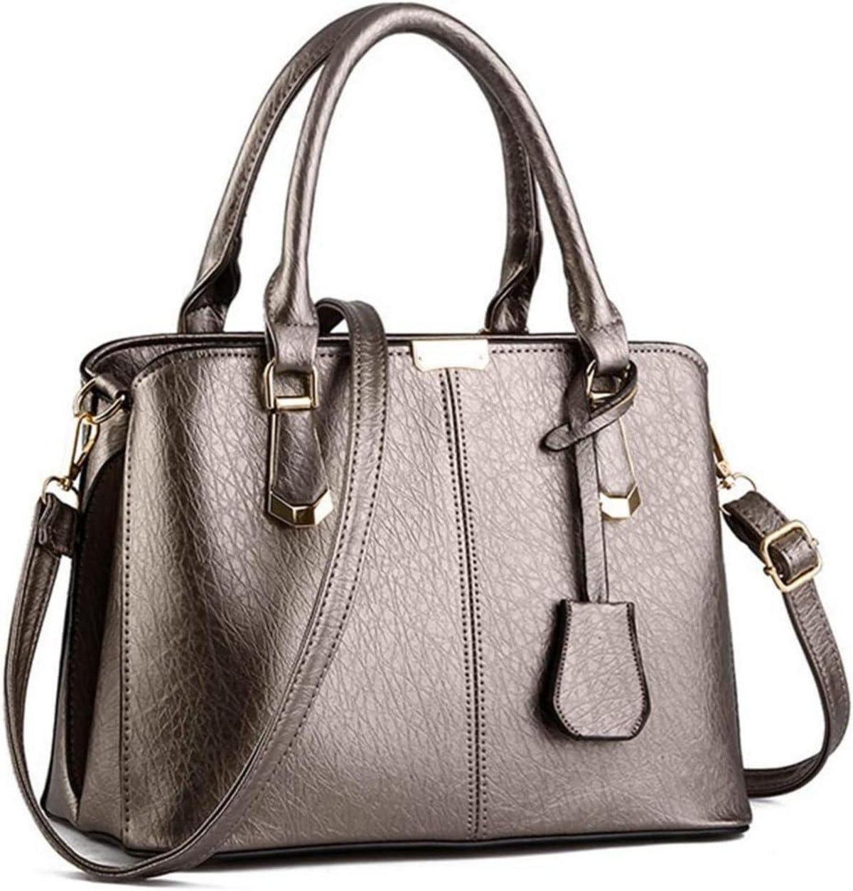 Pahajim Damen Henkeltasche Umhängetasche PU Leder Tote Modern