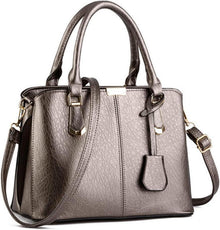 Pahajim Damen Henkeltasche Umhängetasche PU Leder Tote Modern