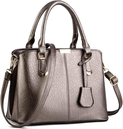 Pahajim Damen Henkeltasche Umhängetasche PU Leder Tote Modern