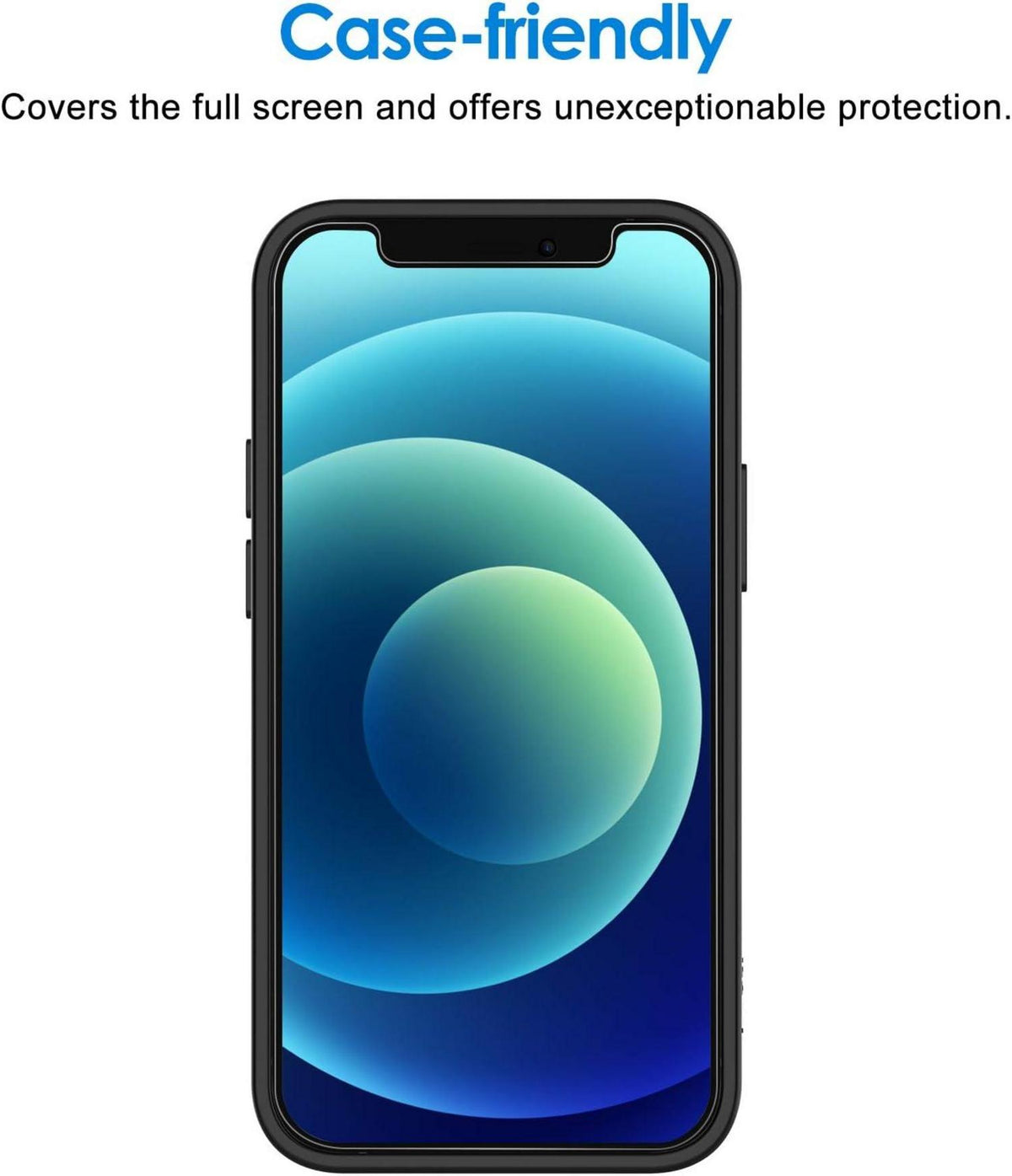 Displayschutzfolie für iPhone 12 mini 5,4 Zoll Gehärtetes Glas 3 Stück