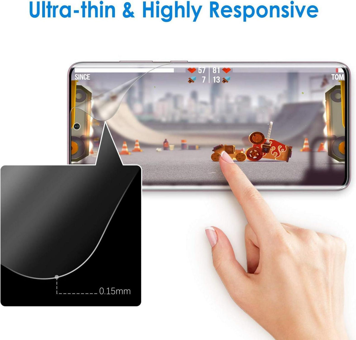 Displayschutzfolie Samsung Galaxy S20 5G 6,2 Zoll 2