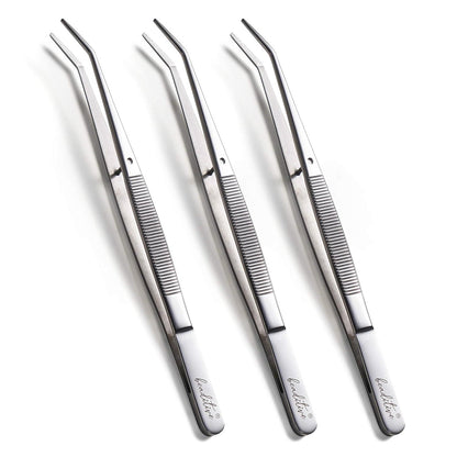 Präzise Pinzettenset 15,5 cm für Nähmaschinen (3-teilig) mit gezahnten