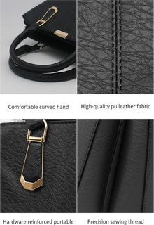 Damen Henkeltasche Umhängetasche PU Leder Tote Modern Elefantentextur