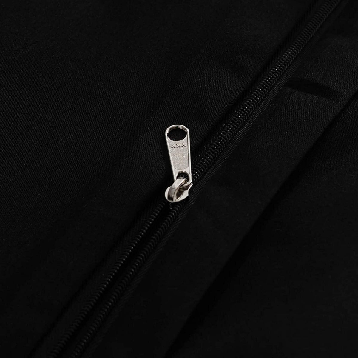 Bettwäsche Microfaser Schwarz 200x200cm + 2 Kissenbezug 80x80cm