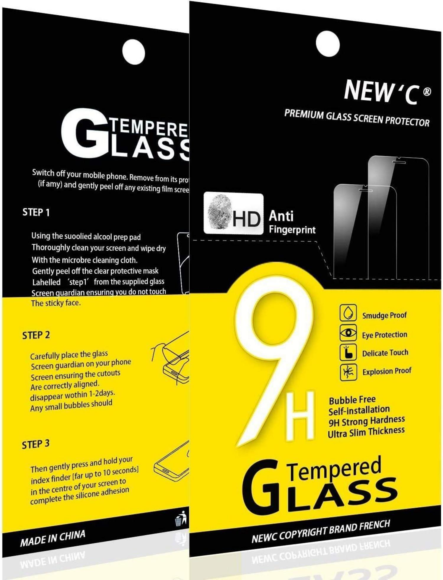 Panzer Schutz Glas iPhone 7/8: 2 Stück, 3D Full Screen, 9H Härte, Ultra-klar