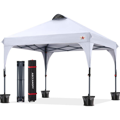 Pop-Up Pavillon 3x3m wasserdicht mit Zubehör, Weiß