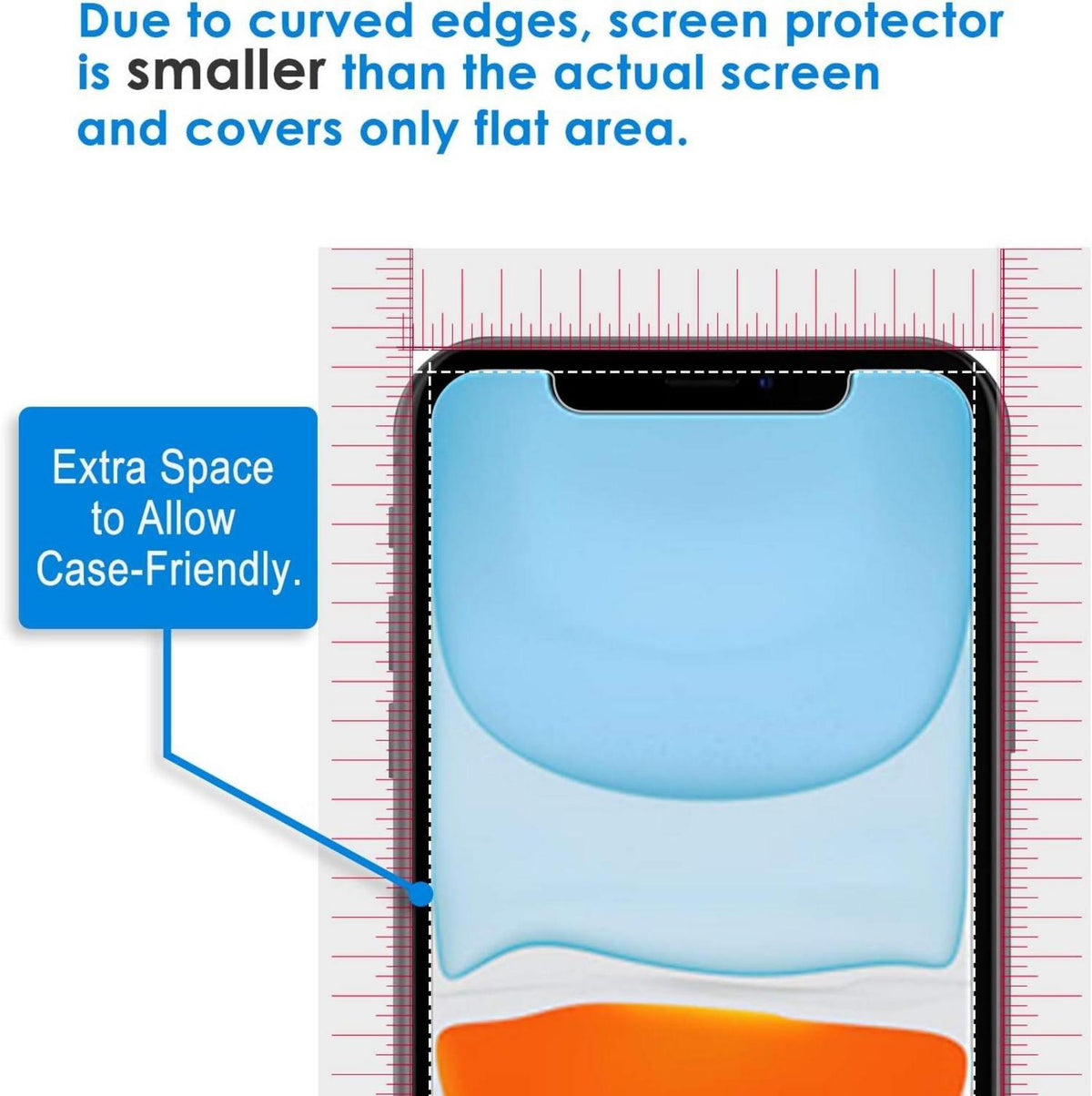 iPhone 11 XR Panzerglas Displayschutzfolie 3 Stück 6,1 Zoll Schutzfolie