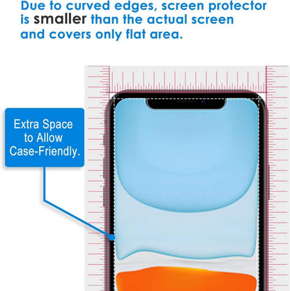 iPhone 11 XR Panzerglas Displayschutzfolie 3 Stück 6,1 Zoll Schutzfolie
