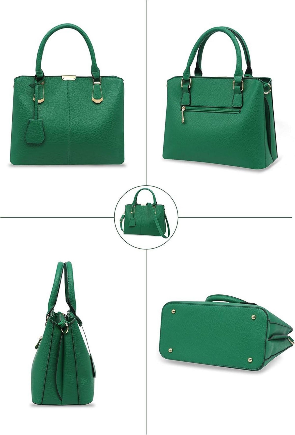 Pahajim Damen PU Leder Henkeltasche Umhängetasche Modern