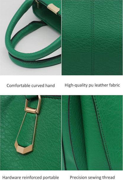 Damen Henkeltasche Umhängetasche Handtasche PU Leder Tote Modern Große