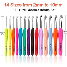 Häkelnadel Set 14tlg. Ergonomisch & Komfortabel mit Tasche
