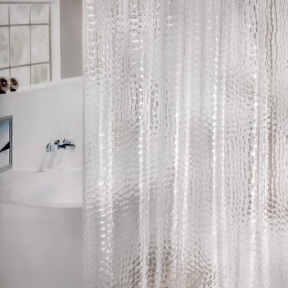 Duschvorhang Anti-Schimmel 3D Kubisch Transparent EVA 180x180cm