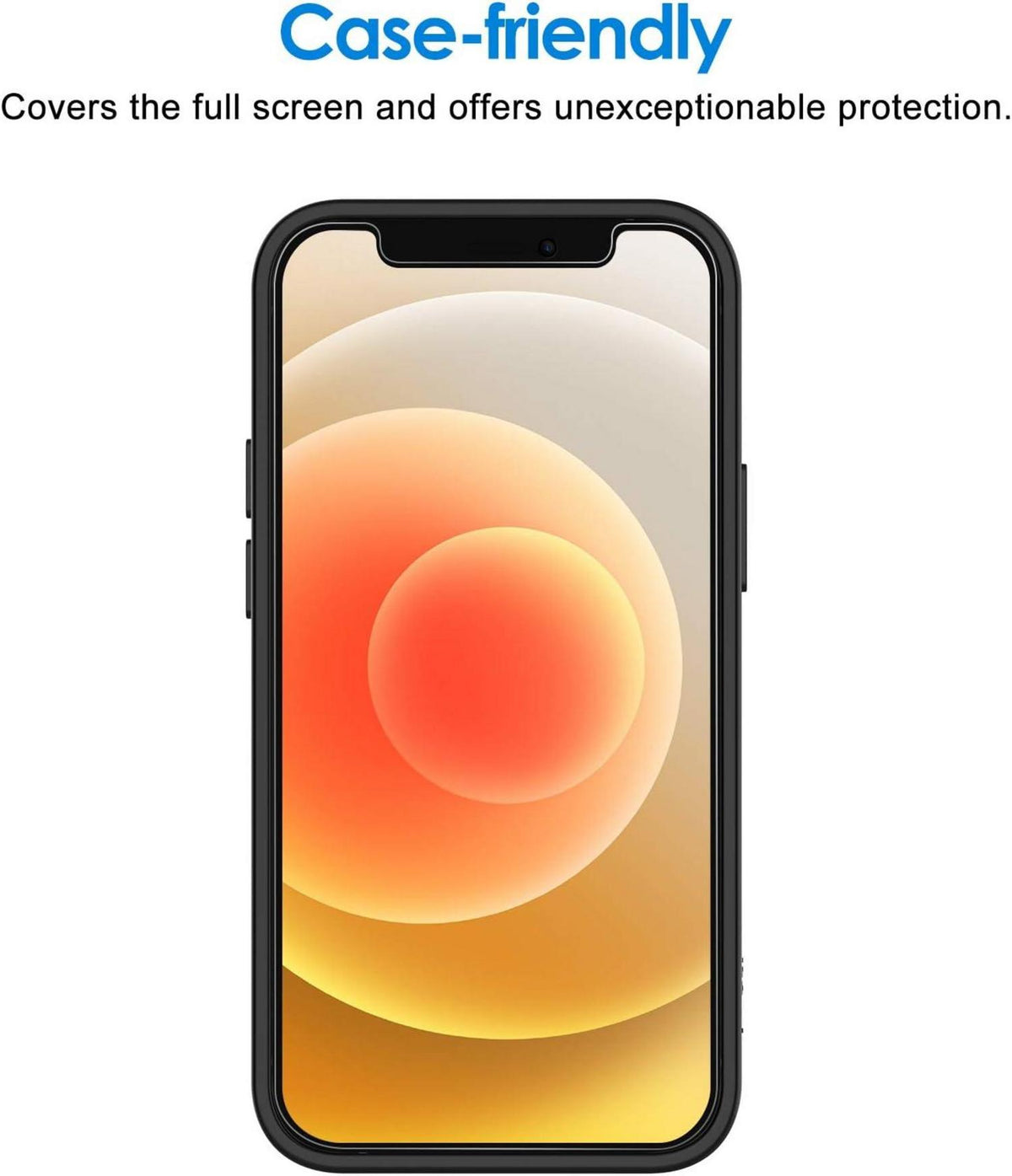 Displayschutzfolie aus gehärtetem Glas 3er Pack iPhone 12/12 Pro 6,1