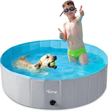 Toozey Hundepool Faltbarer Planschpool für Hunde und Kinder 120cm