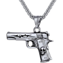 Pistolen Kette Beretta M9 Anhänger Edelstahl Armee Schmuck
