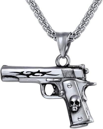 Armee Gewehr Anhänger Halskette Beretta M9 Modeschmuck