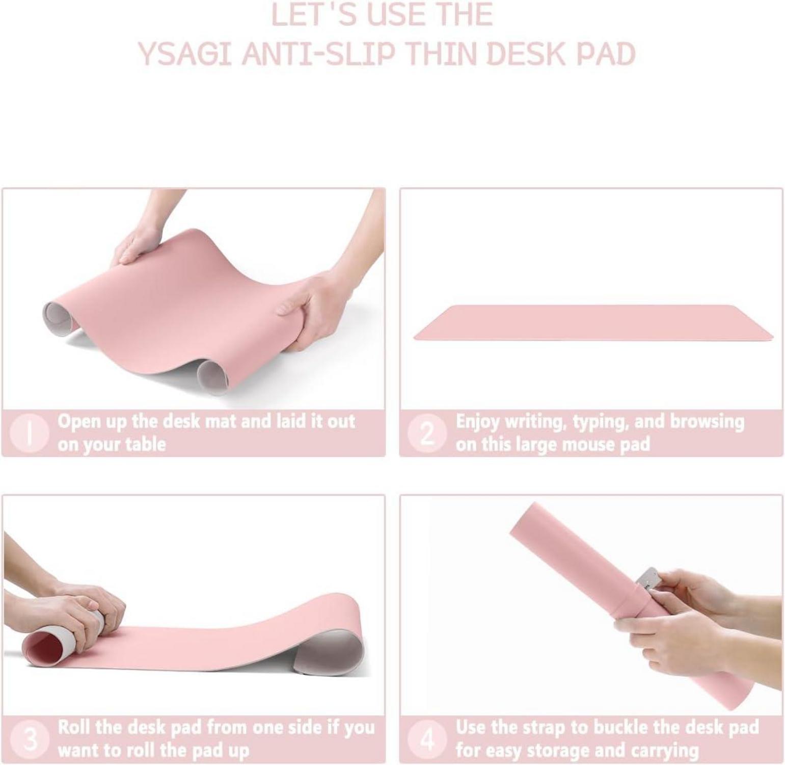 Schreibtischunterlage Mauspad Leder Wildleder Office Laptop