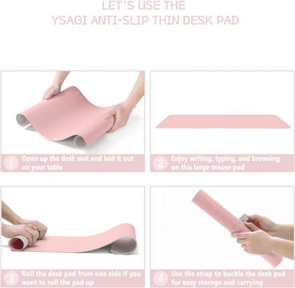 Schreibtischunterlage Mauspad Leder Wildleder Office Laptop
