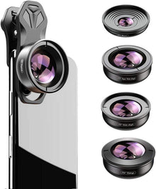 Apexel 5in1 Kameraobjektiv-Set iPhone Samsung Huawei Smartphones