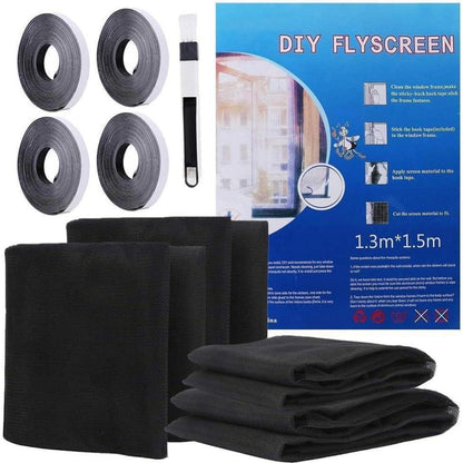 Fliegengitter Fenster 4er Pack Insektenschutz 1.3m * 1.5m