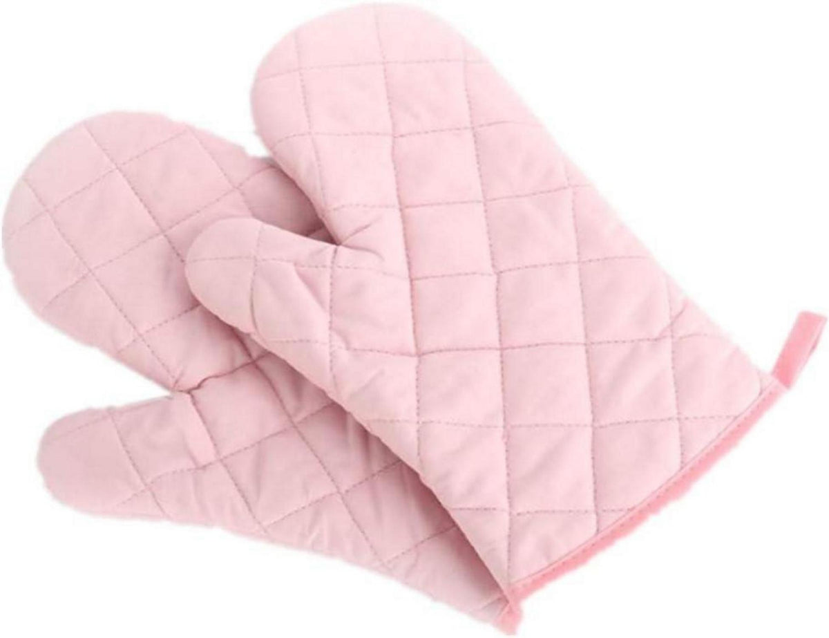 Hitzebeständige Ofenhandschuhe Topfhandschuhe 1 Paar Rosa