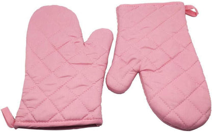 Hitzebeständige Ofenhandschuhe Topfhandschuhe 1 Paar Rosa