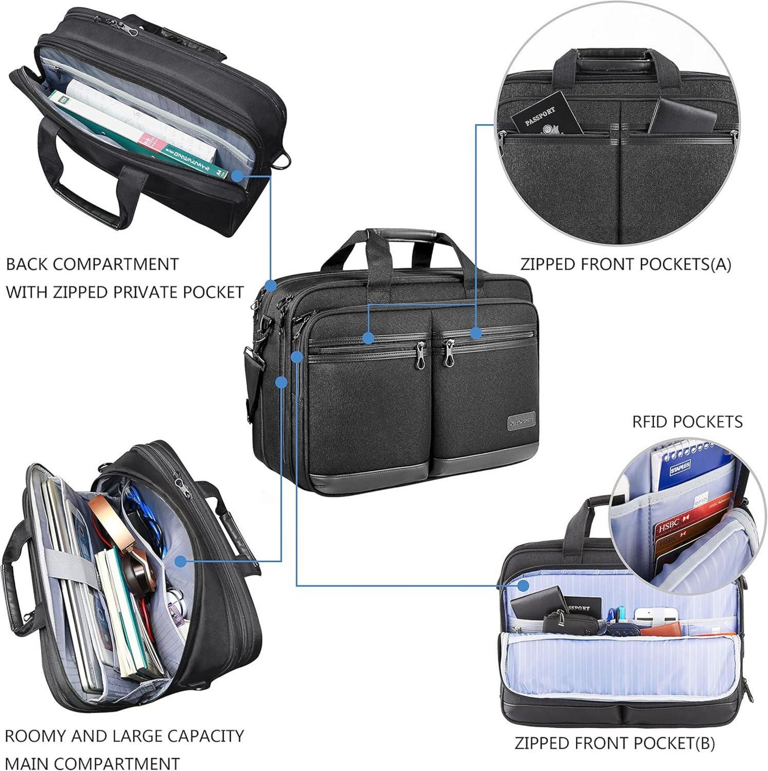 Stilvolle Laptoptasche 17,3 Zoll Wasserdicht mit RFID für Geschäft/Reisen