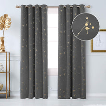 Deconovo Blickdichte Vorhänge 229x117 cm Hellgrau 2er Set