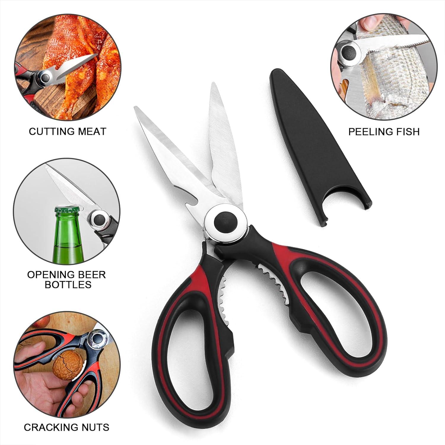 Outdoor Küchenhelfer Set 9-teilig Santokumesser Pfannenwender Zange Schöpflöffel