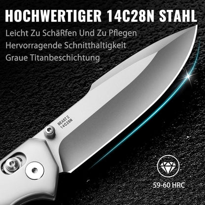 Premium Taschenmesser Klappmesser 23,5cm Einhandmesser