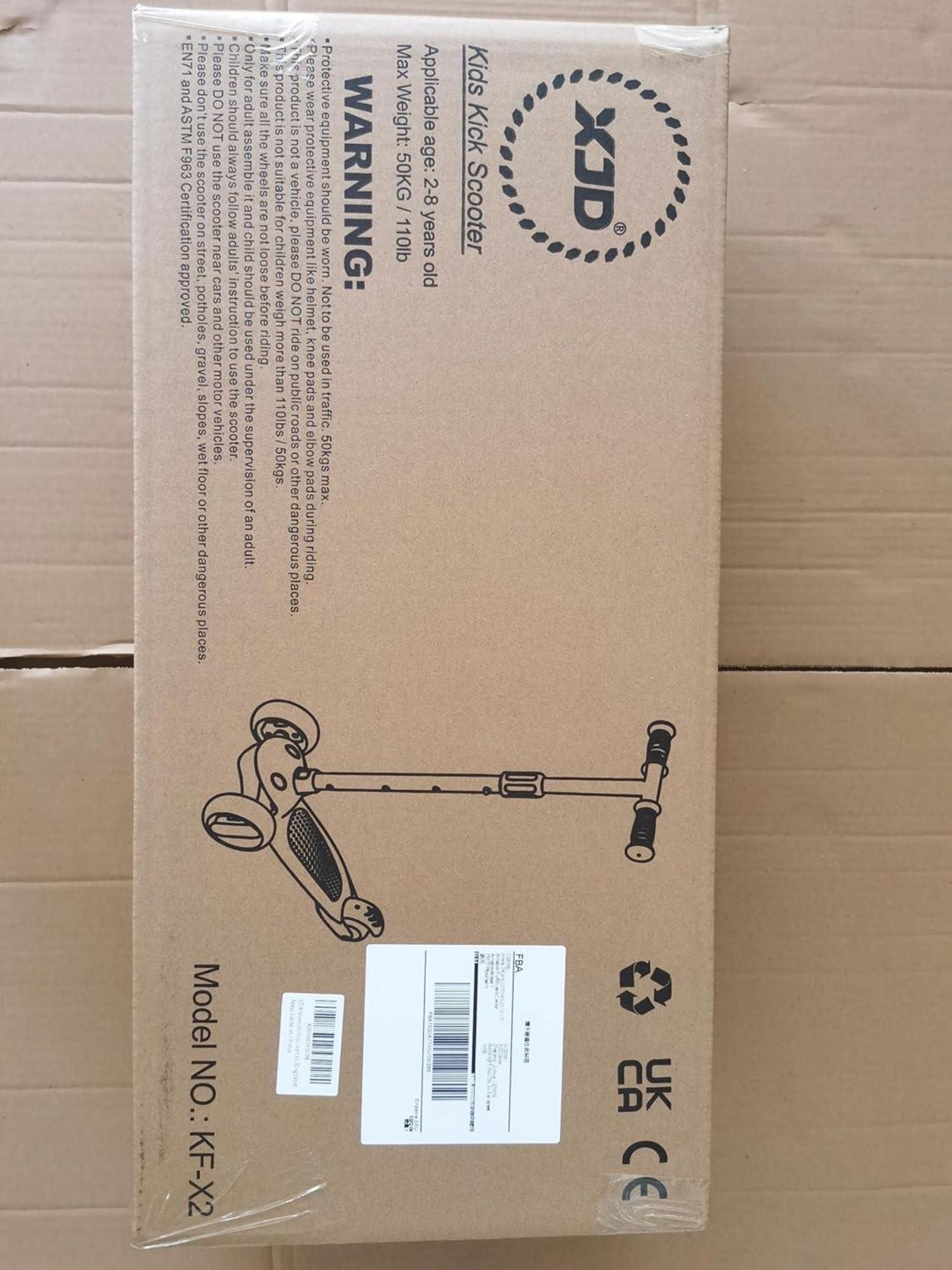 Kinderroller LED Räder Kickboard 2-8 Jahre grün verstellbare Höhe