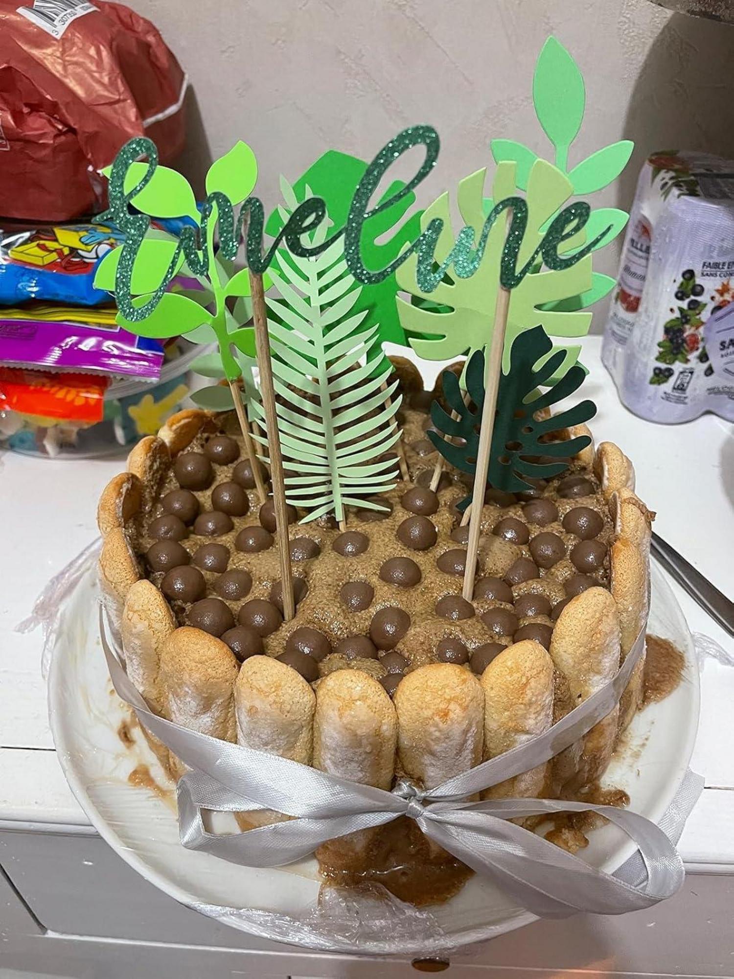 Tropische Blätter Kuchen Topper Palmblatt Deko Safari Hochzeit Party