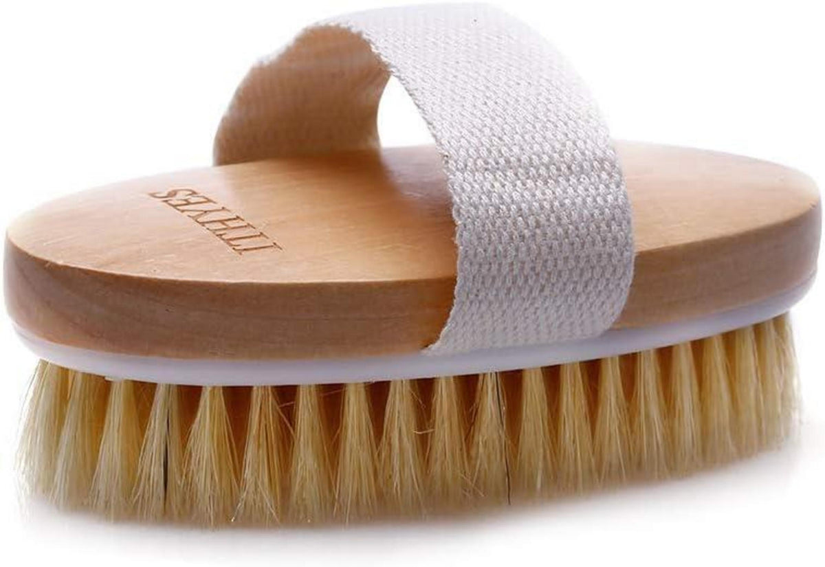 Trockenbürste Körperbürste Peelingbürste Naturborsten Cellulite