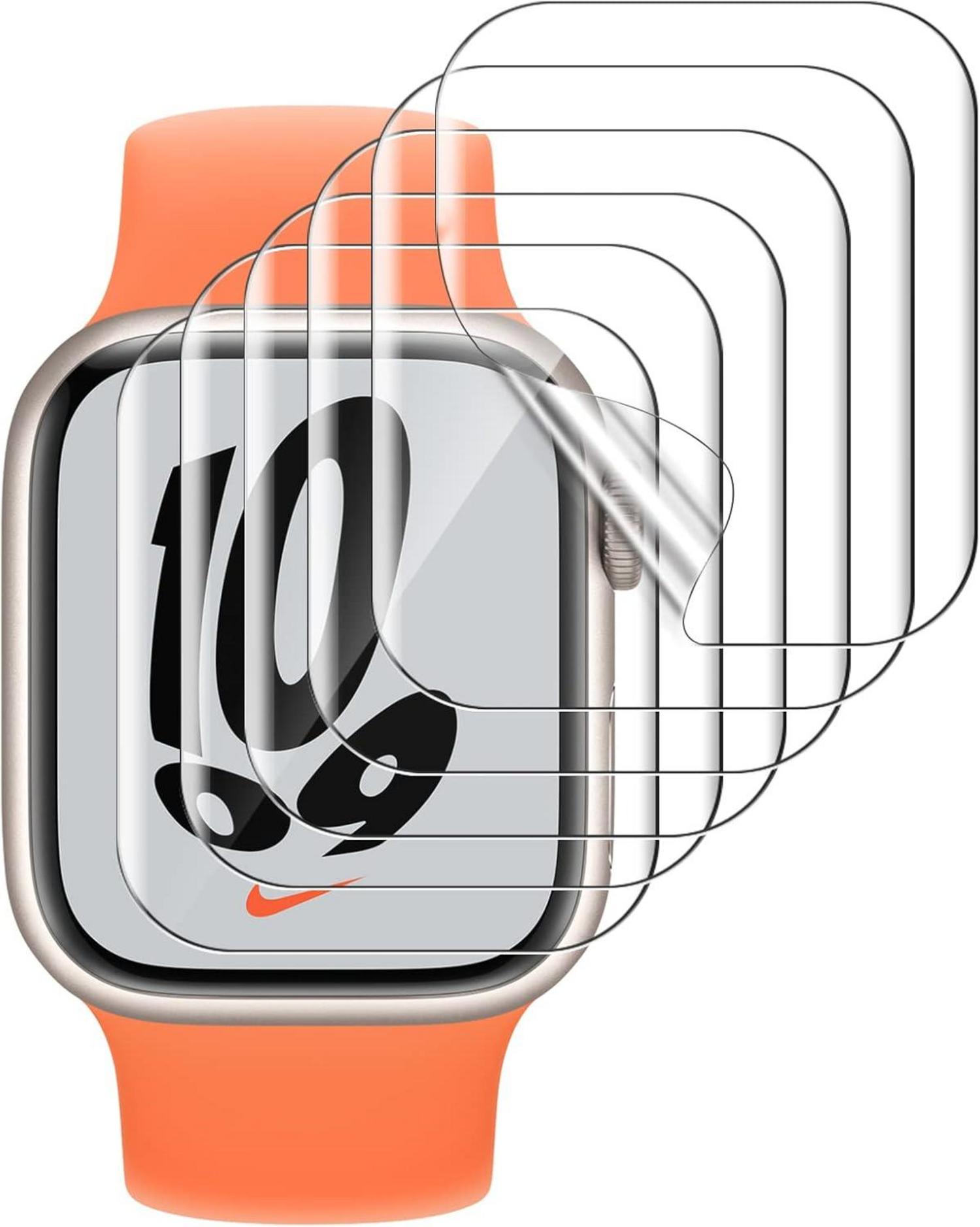 Schutzfolie für Apple Watch Series 9 41mm SE 40mm 6er Pack