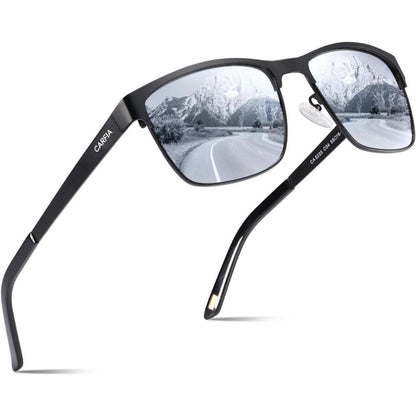 Polarisierte Herren Sonnenbrille UV400 Metallrahmen