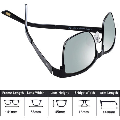 Polarisierte Herren Sonnenbrille UV400 Metallrahmen