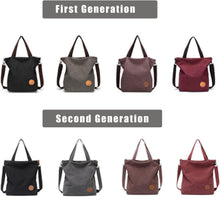 Damen Canvas Handtasche Schultertasche Multifunktionale