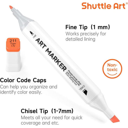 172-teiliges Alkohol Marker Set mit Blender & Zubehör