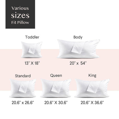 4er-Pack Kissenbezug 50x66 cm – Weicher Satin, 100% Baumwolle