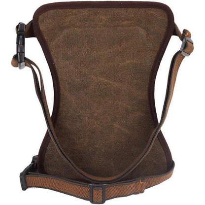 Motorrad Beintasche Canvas Reitertasche Braun – Vielseitige Hüfttasche