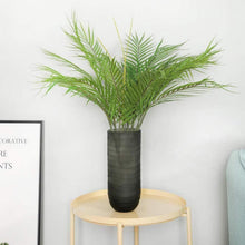Künstliche Palmblatt Bush grün Kunststoff Areca Palm Plant 6 Blätter