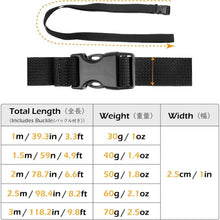 25mm Schwarzes Nylon Gurtband mit Verstellbaren Schnallen