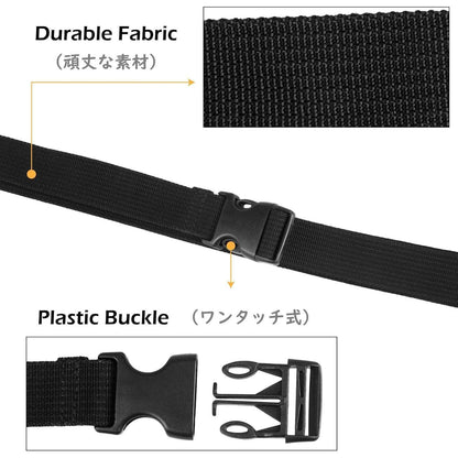 25mm Schwarzes Nylon Gurtband mit Verstellbaren Schnallen